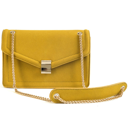 Bolsa Crossbody de Cadena Dorada - Bandolera Elegante
