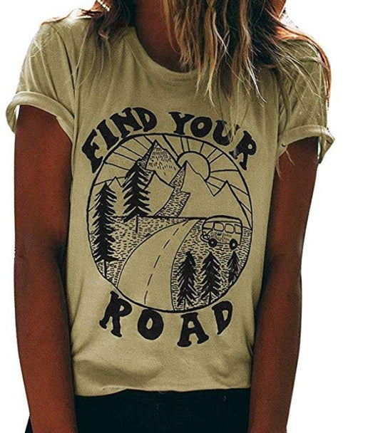 Camiseta Casual de Cuello Redondo con Estampado Personalizado - Image 4