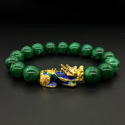 Pulsera Mascota Calcedonia Verde 12mm con Cambio de Color Térmico - Image 6