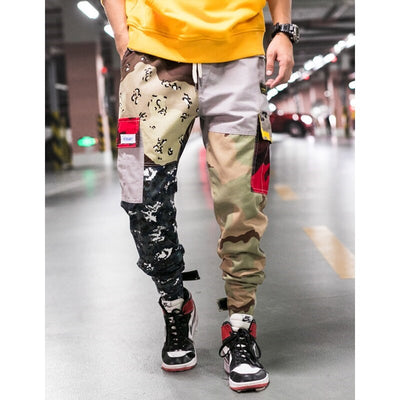 Pantalones de Trabajo Camuflaje Talla Grande con Cintura Elástica para Hombre