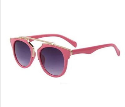 Black cat-eye sunglasses with gold accents and orange-yellow mirrored lenses on a white background. - Image 7