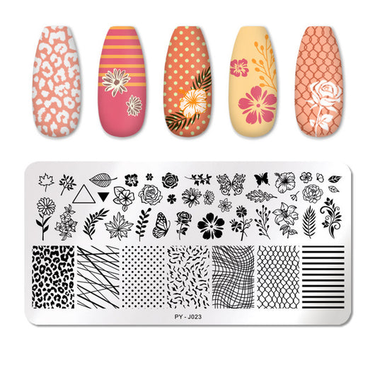 Placa de Estampado para Manicura en Acero Inoxidable - Image 12