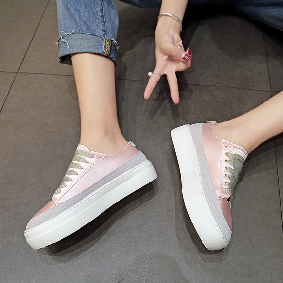 Zapatillas de Lona Satinada para Mujer