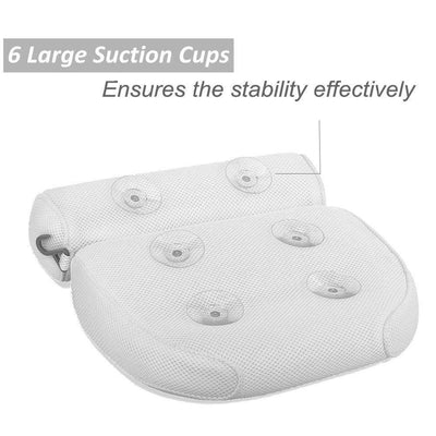 Almohada de Baño con 6 Ventosas y Malla 3D - Image 3