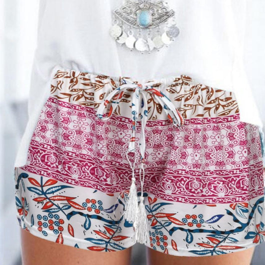 Shorts de Playa Cintura Alta con Estampado y Tela Elástica - Image 20
