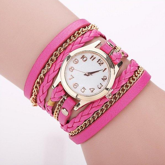 Reloj Pulsera de Cuero PU con Correa Enrollable - Image 6