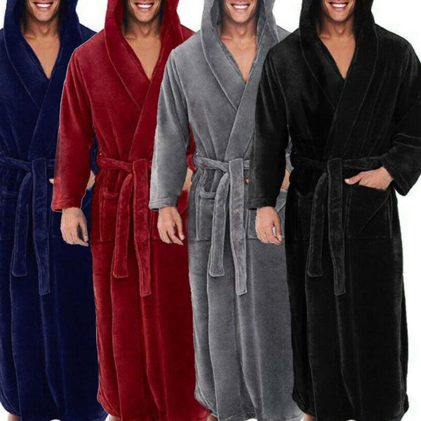 Bata Larga de Manga Larga Acogedora