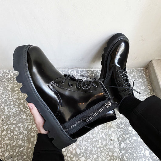 Botas Altas Martin para Hombre Estilo Británico Clásico - Image 4