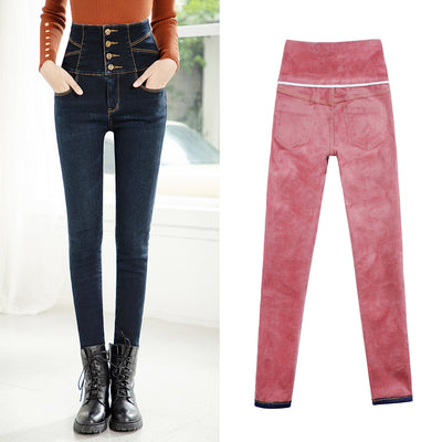 Jeans de Terciopelo Talle Alto Grueso - Colección Invierno - Image 3