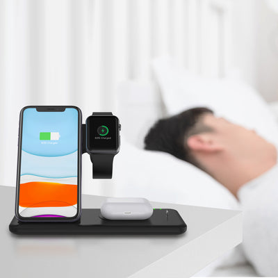 Cargador Inalámbrico Stand para iPhone Compatible - Image 2