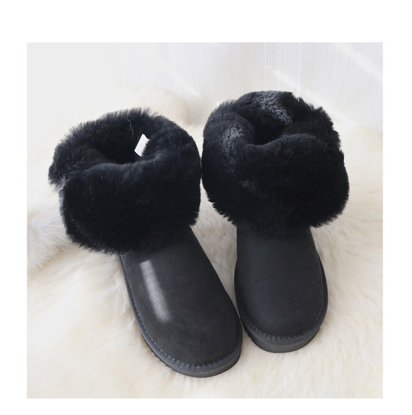 Botas de Nieve Caña Media para Mujer con Forro de Lana de Oveja - Image 14
