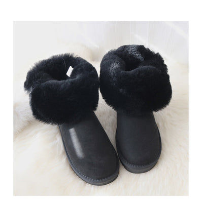 Botas de Nieve Caña Media para Mujer con Forro de Lana de Oveja - Image 14