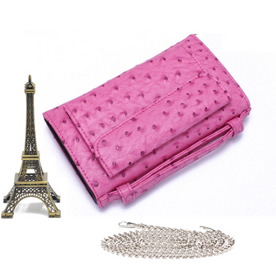 Cartera Clutch con Patrón Serpiente y Cadena Desmontable - Image 16