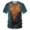 Camiseta Estampado Animal Gato para Toda la Familia