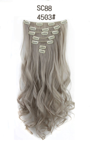 Extensiones de Cabello con Clip de Fibra Térmica - Volumen Instantáneo - Image 6