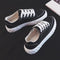 Tenis Blancos Casuales Planos - Estilo Urbano Minimalista