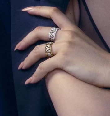 Anillo de Pareja en Plata de Ley con Cristal y Diamante - Image 4