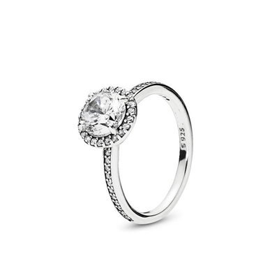 Anillo de Circón Huevo de Paloma en Plata Esterlina