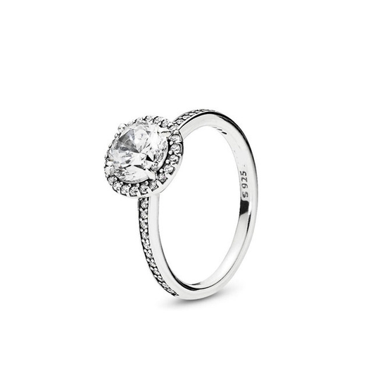 Anillo de Circón Huevo de Paloma en Plata Esterlina