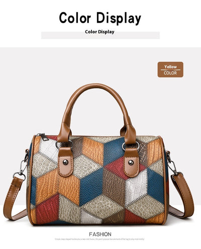 Bolso Bandolera Geométrico Cuadrillé Contraste de Colores para el Trabajo - Image 35