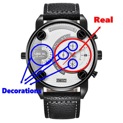 Reloj de Pulsera para Hombre con Calendario y Correa de Cuero Premium - Image 2