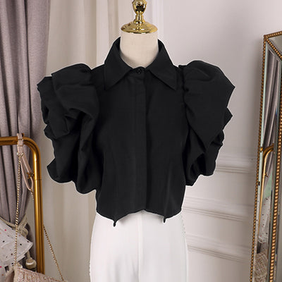 Blusa de Gasa con Mangas Globo - Image 14