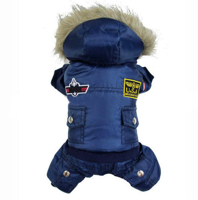 Abrigo para Perros Estilo Uniforme Air Force - Ropa de Invierno para Mascotas - Image 2