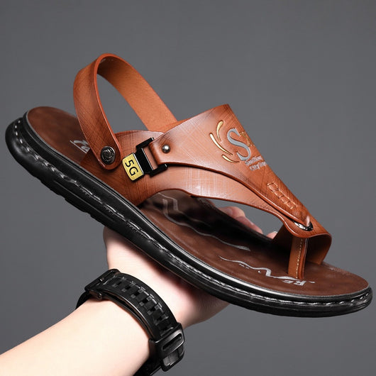 Sandalias Tipo Flip Flop para Hombre con Suela Blanda de Látex - Image 4