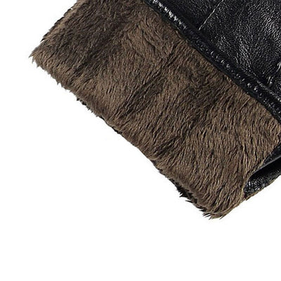 Guantes de Cuero para Mujer con Pantalla Táctil - Otoño e Invierno - Image 5