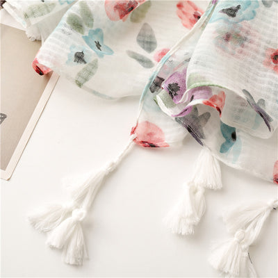Pañuelo Protector Solar de Algodón y Lino para Mujer - Image 14