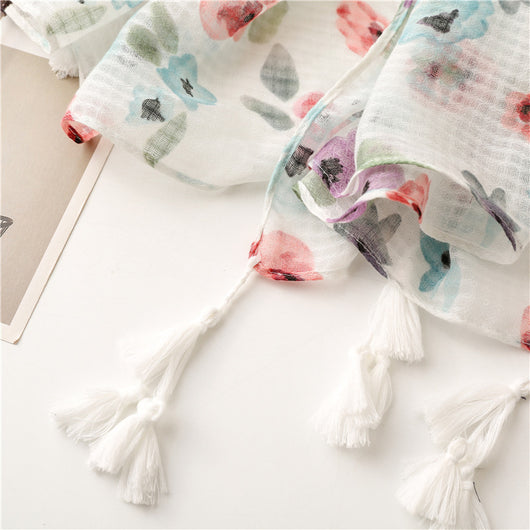 Pañuelo Protector Solar de Algodón y Lino para Mujer - Image 14