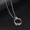 Hip Hop Titanium Steel Necklace Rose Dorado O chain 60cm