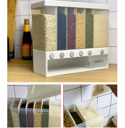 Contenedor de Arroz Montable en Pared con Diseño Moderno - Image 5