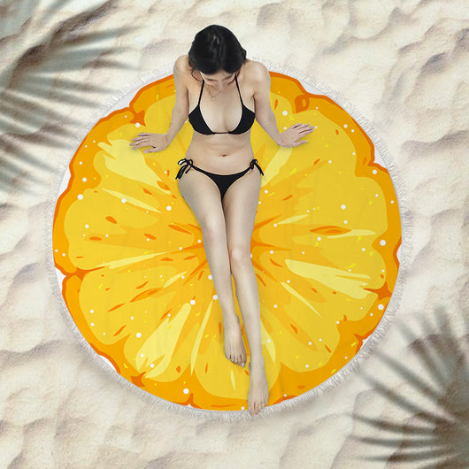 Toalla Redonda de Playa con Flecos Premium - Image 7