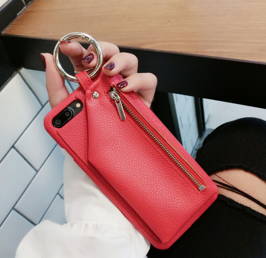 Funda iPhone con Bolsa de Cuero y Llavero Compatible - Image 21