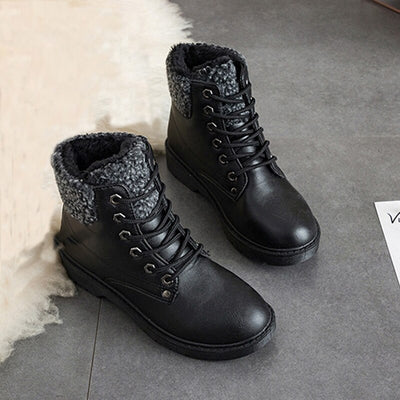 Botas de Nieve Térmicas con Cordones de Algodón - Image 17