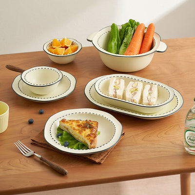 Tazón de Cerámica Blanca Premium para Mesa Moderna