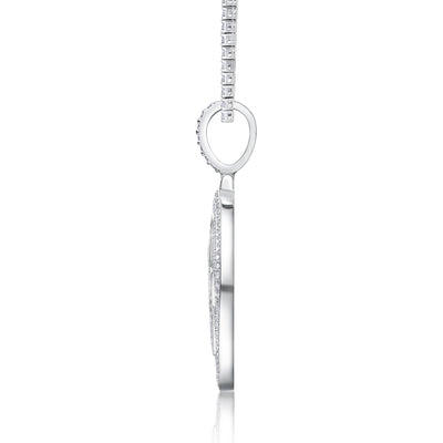 Collar Estrella de Nieve Plata - Colgante con Moissanita S925 y Baño de Platino - Image 2