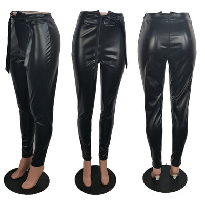 Pantalones de Cuero Casual Otoño-Invierno Estilo Europeo Americano - Image 11