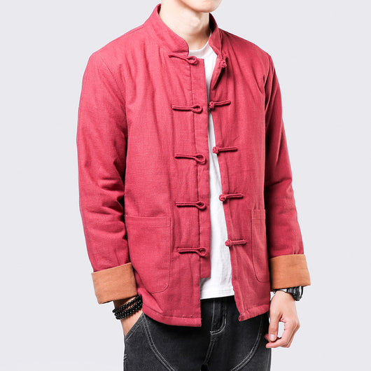 Chaqueta Acolchada Hombre con Botones de Disco - Diseño Minimalista - Image 9