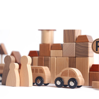 Juego de Construcción Ferrocarril Urbano - Puzzle de Madera Educativo para Niños - Image 14