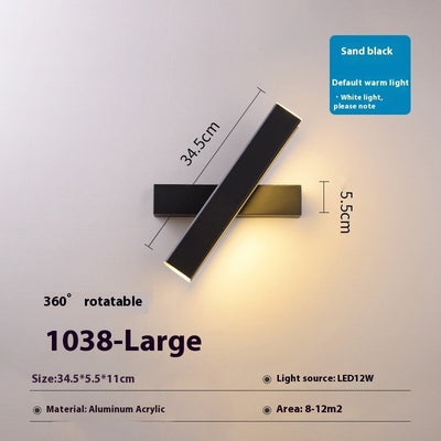 Lámpara de Pared LED Giratoria Moderna para Dormitorio y Pasillo - Image 6