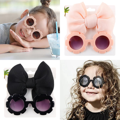 Set de Gafas de Sol Infantiles con Vincha de Moño - Protección y Estilo - Image 2