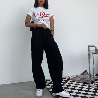 Pantalones Anchos de Cintura Alta para Mujer - Estilo Ejecutivo - Image 3
