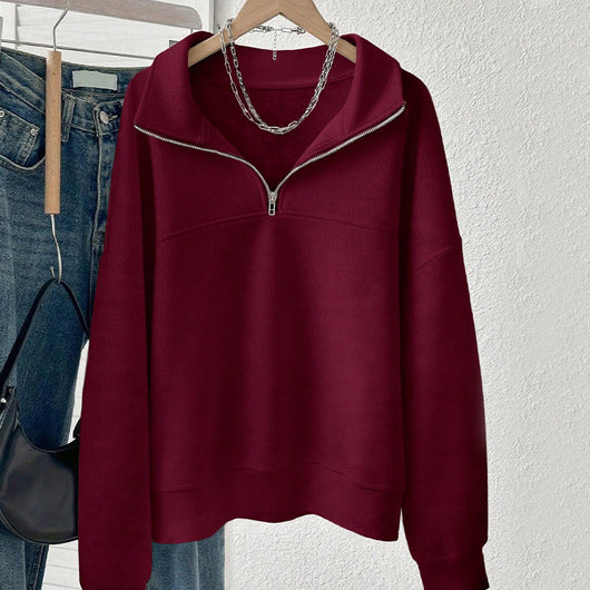 Sudadera Hoodie Holgada para Mujer en Fleece - Image 2