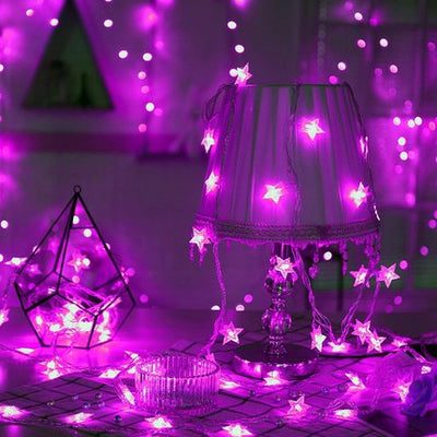 Guirnalda LED Intermitente para Decoración de Espacios - Luces Estrelladas - Image 6