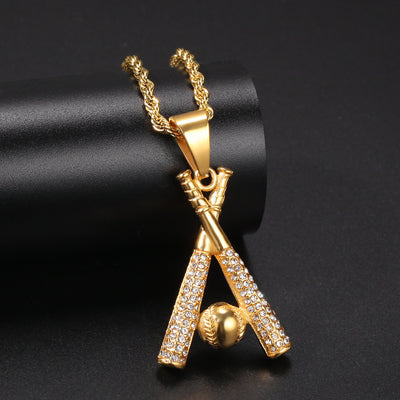 Collar Colgante de Bate de Béisbol