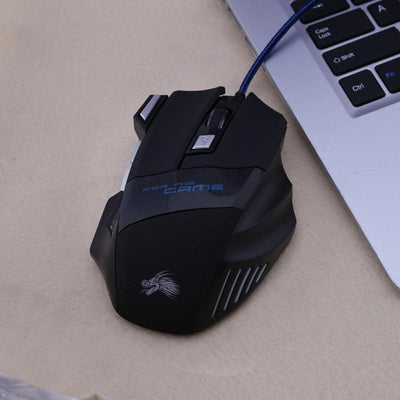 Ratón Gaming Óptico 5500DPI con Retroiluminación LED 7 Colores - 7 Botones Programables - Image 6