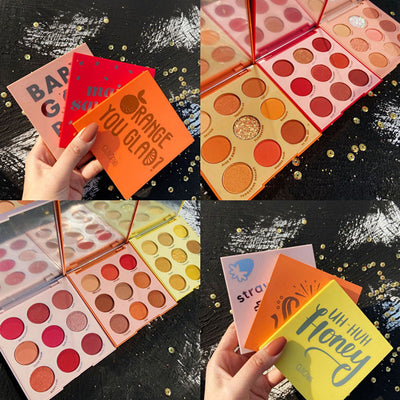 Paleta de Sombras de Frutas Verano - 9 Colores Perlas Brillantes