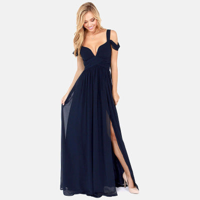 Vestido Largo Elegante Estilo Griego con Pliegues - Image 5